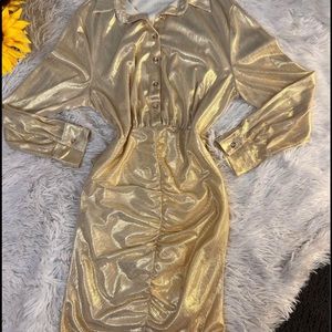 Gold dress